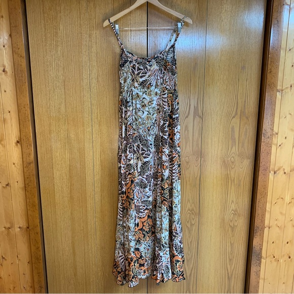 Intimately Free People Forever Yours Smocked Slip Maxi Dress Women's Size Small - Picture 5 of 7